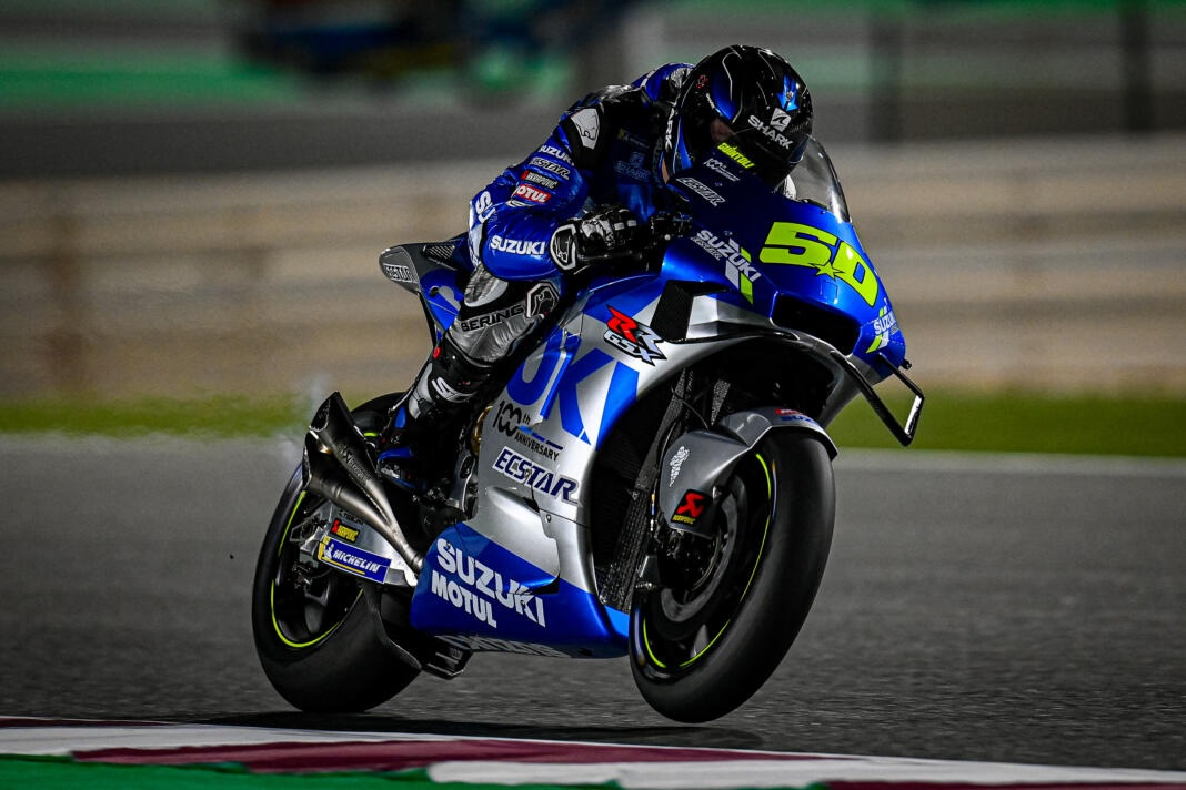 Official MotoGP Test Qatar Suzuki test al met 2022 versie GSXRR