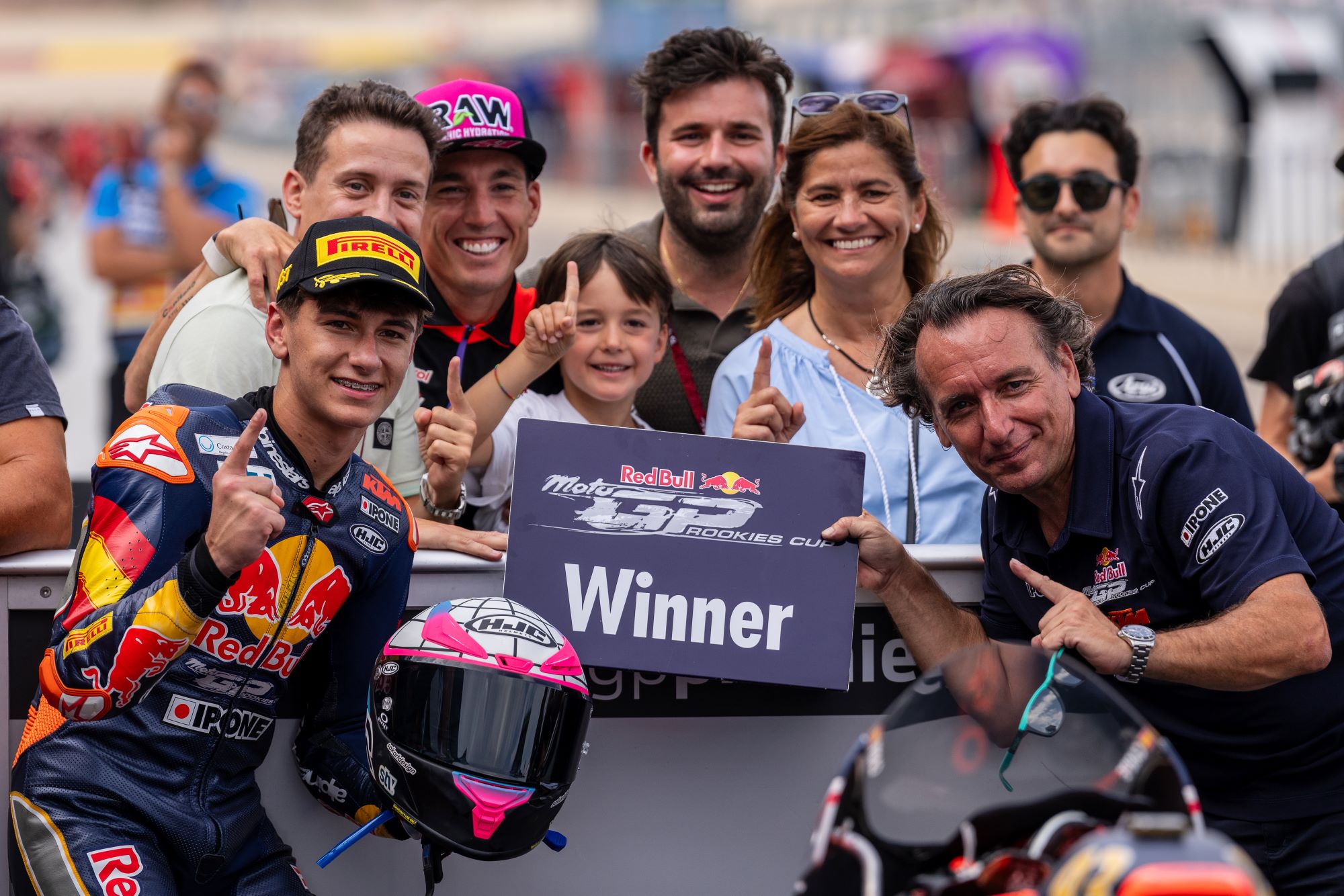 Alvaro Carpe wins first Red Bull MotoGP Rookies Cup race in Aragon